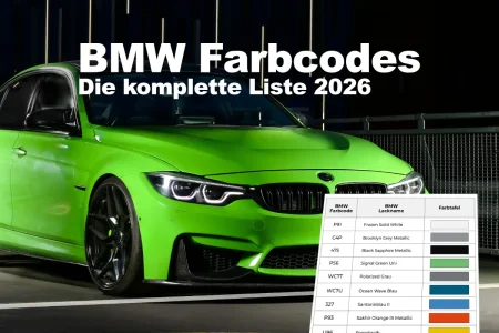 Die große BMW Farbcode-Tabelle: Finde schnell deinen Lack