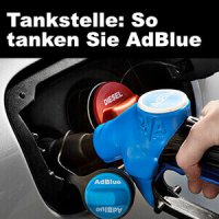 AdBlue tanken an der Tankstelle