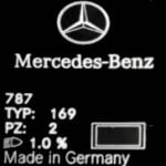 Wo finde ich den Farbcode bei Mercedes