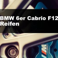 BMW F12: Zugelassene Reifengrößen (6er Cabrio)