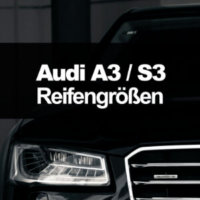 Audi A3 – Zugelassene Reifengrößen