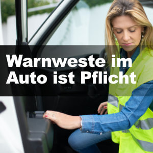 Warnweste Auto