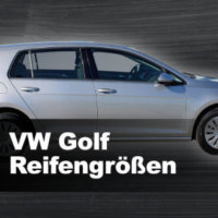 VW Golf 7 – Zugelassene Reifengrößen