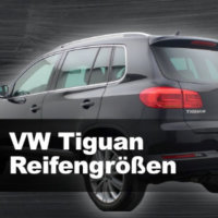 VW Tiguan – Zugelassene Reifengrößen
