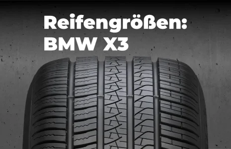 BMW X3 – Zugelassene Reifengrößen
