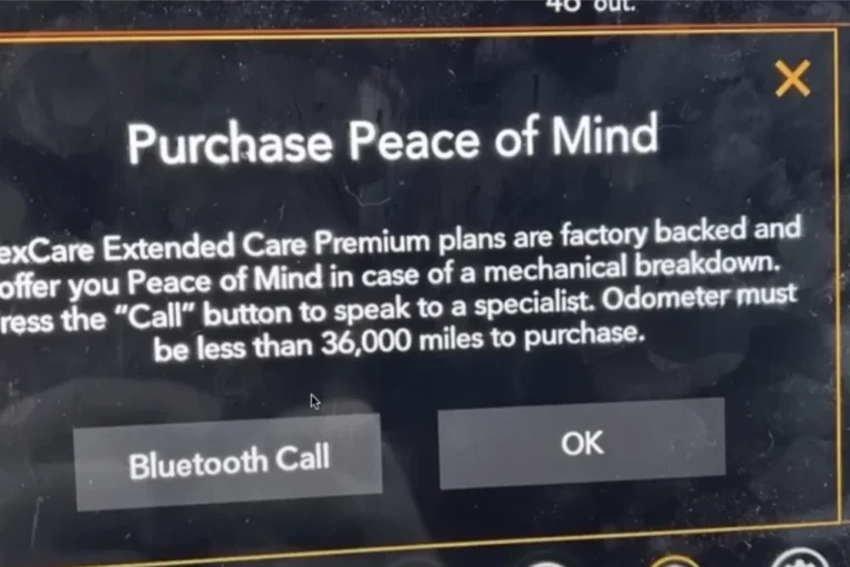 Stellantis Popup Werbung Toucscreen