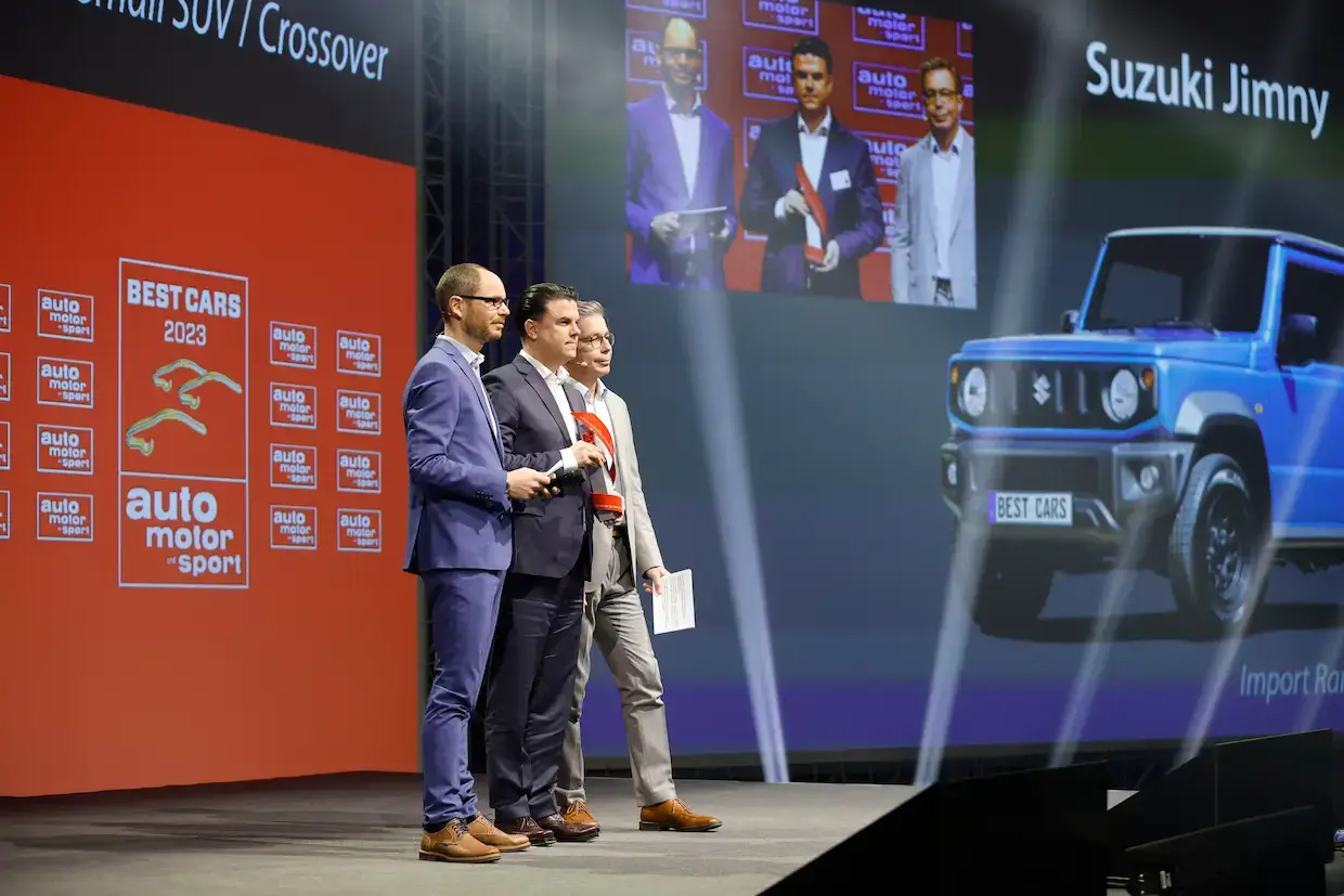 Preisverleihung: Der Suzuki Jimny gewinnt den Best Cars Award 2023